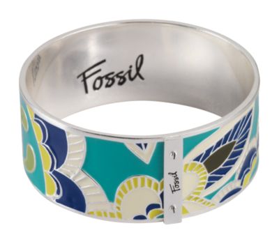 Enamel Flower Bangle
