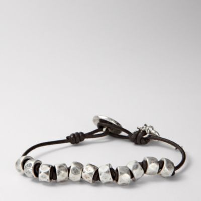 Fossil Plated Metal Nugget Bracelet