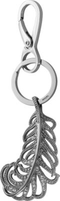 Fossil Feather Key Fob
