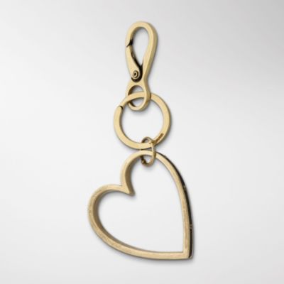Fossil Brass Heart Key Fob
