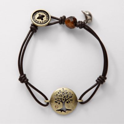 Fossil Brass Tree Bracelet