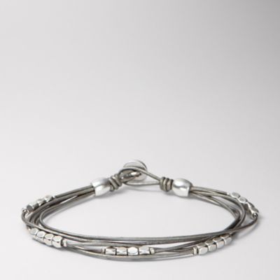 Fossil Gray Multi Strand Bracelet
