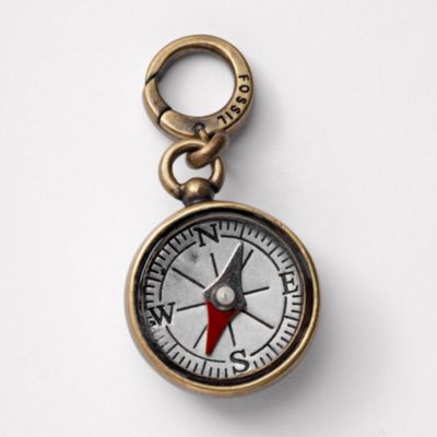 Fossil Compass Charm