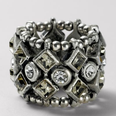 Fossil Cut Stretch Ring