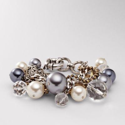 Fossil Pearl Chain Bracelet