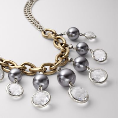 Fossil Glitz and Pearls Necklace