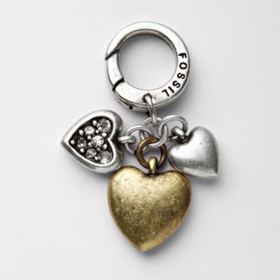 Fossil Cluster Hearts Charm