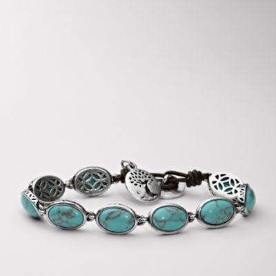 Fossil Set Stone Wrap Bracelet