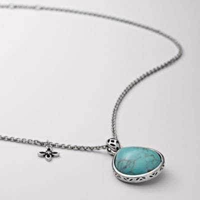 Fossil Set Stone Bee Necklace