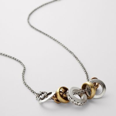 Fossil Native Multi Band Necklace