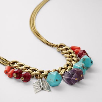 Fossil Native Charms Necklace