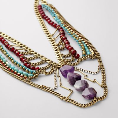 Fossil Bold Stone Necklace