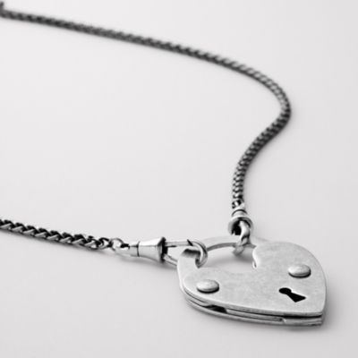Fossil Core XL Heart Necklace
