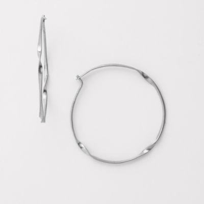 Fossil Whisper Medium Hoop Earrings