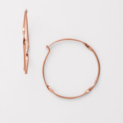 Fossil Whisper Medium Hoop Earrings
