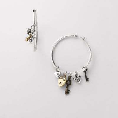 Fossil Love Story Hoop Earrings