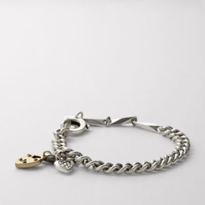 Fossil Mini Charm Chain Bracelet