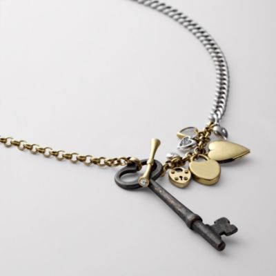 Fossil Love Story Pendant Necklace