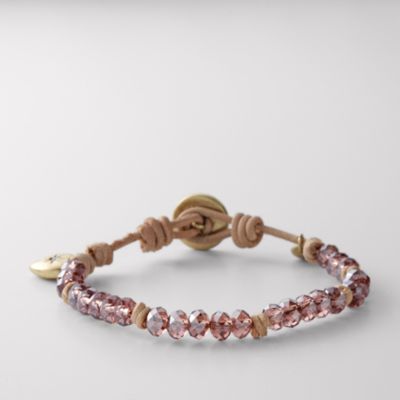 Fossil Heart Leather Bracelet
