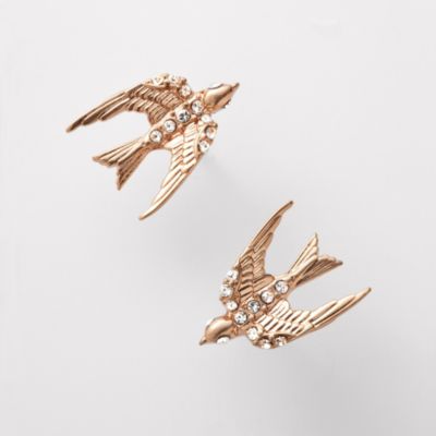 Fossil Rare Bird Stud Earrings