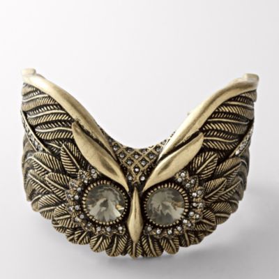 Fossil Glam Owl Cuff Bracelet