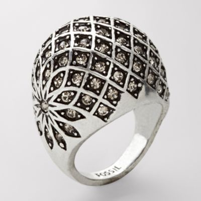 Fossil Deco Bling Dome Ring - 7