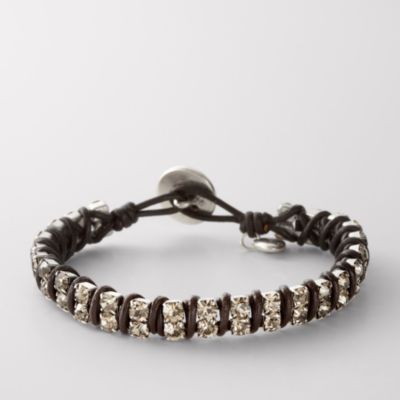 Fossil Black Glitz Wrist Wrap