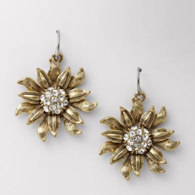 Fossil Sunflower Earrings