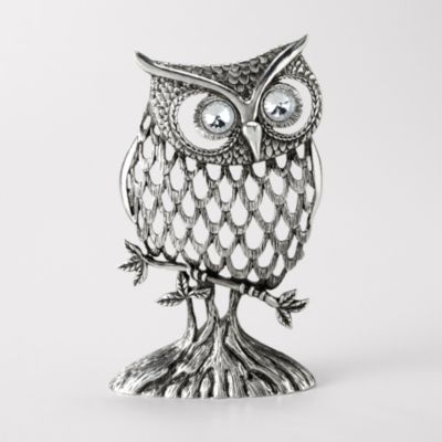 Fossil Owl Jewelry Stand