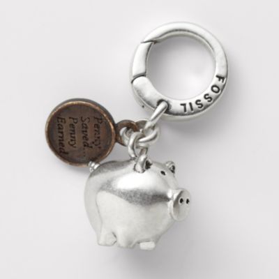 Fossil Piggy Bank Charm