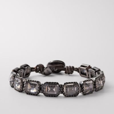 Fossil Ruthenium Strand Bracelet