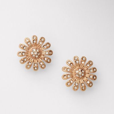 Fossil Glitz Daisy Stud