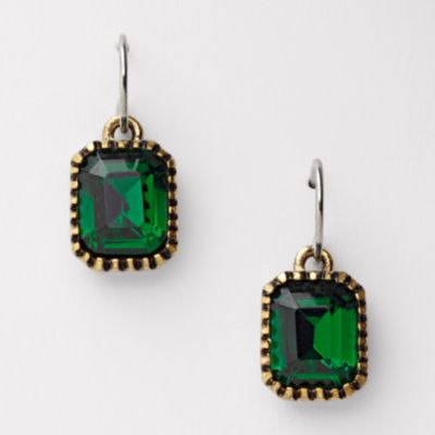 Fossil Green Drop Earring