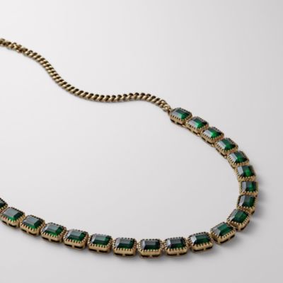 Fossil Green Vintage Strand Necklace
