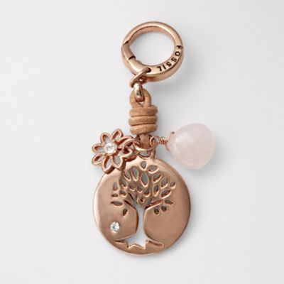 Fossil Rose Tree of Life Charm