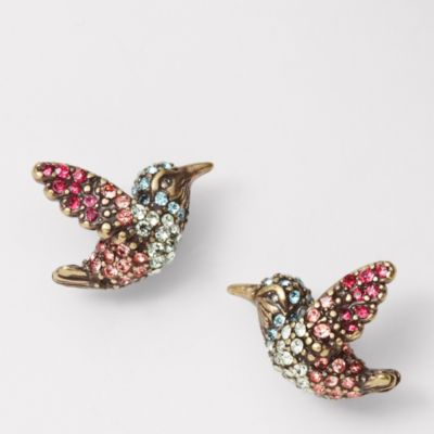 Fossil Hummingbird Studs
