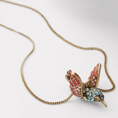 Fossil Hummingbird Necklace