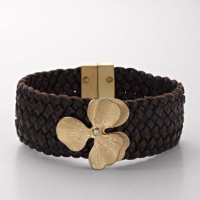 Fossil Woven Flower Wrist Wrap