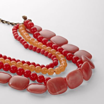 Fossil Beaded Necklace