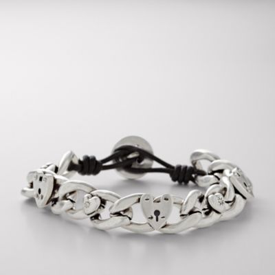 Fossil Hearts Chain Bracelet