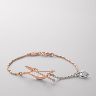Fossil Rose Bow and Arrow Bracelet