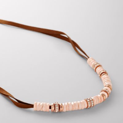 Fossil Rose Shell Necklace