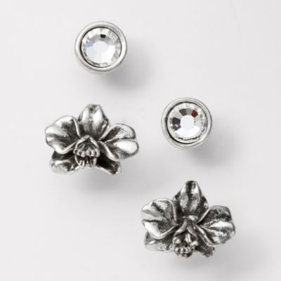 Fossil Orchid Duo Earrings