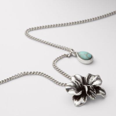 Fossil Mini Orchid Necklace