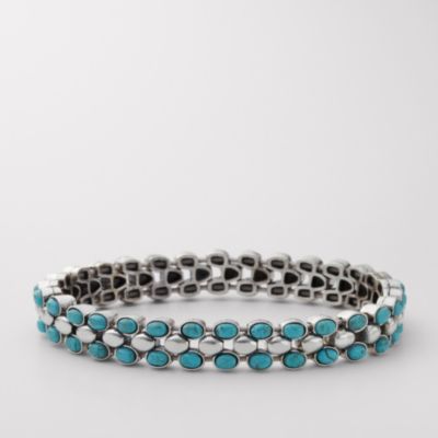Fossil Turquoise Mini Stretch Bracelet