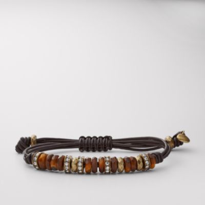 Fossil Tiger's Eye Adjustable Wrap