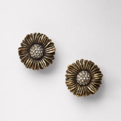 Fossil Daisy Studs