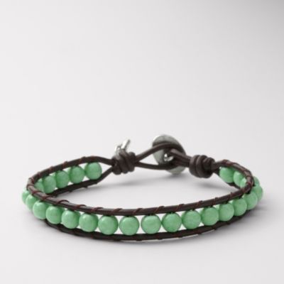 Fossil Mint Beaded Wrist Wrap