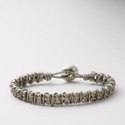Fossil Gray Double Glitz Wrist Wrap