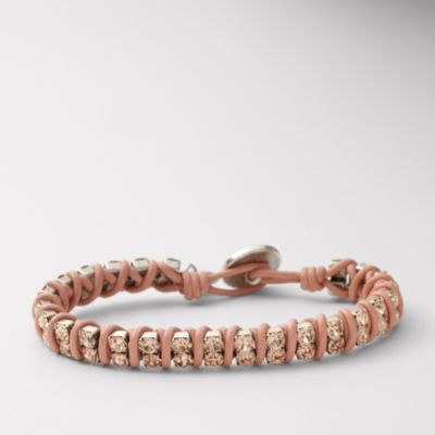 Fossil Peach Double Glitz Wrist Wrap